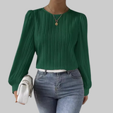 Lucie | Plisovaná blůza s elegantními rukávy