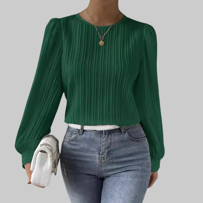 Lucie | Plisovaná blůza s elegantními rukávy