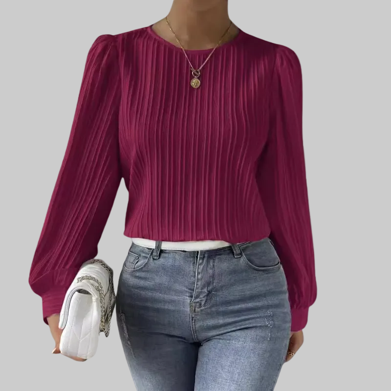 Lucie | Plisovaná blůza s elegantními rukávy