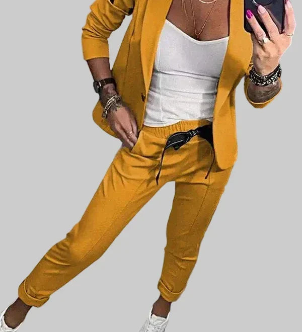Emma | Stylový set saka a jogger kalhot pro elegantní komfort