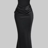 Eliška | Luxusní korzetové maxi šaty s elegantní drapérií