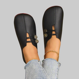 Soňa | Ortopedické Barefoot Balerínky s Metalovými Knoflíky