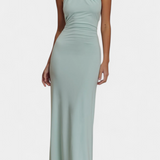 Radka | Svůdné halter maxi šaty s rafinovaným řasením