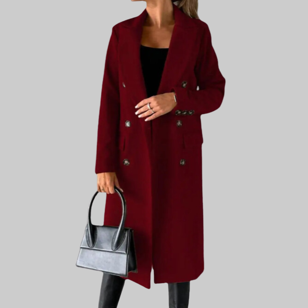 Božena | Markéta – Vlněný trench kabát pro dokonalou eleganci a luxusní teplo