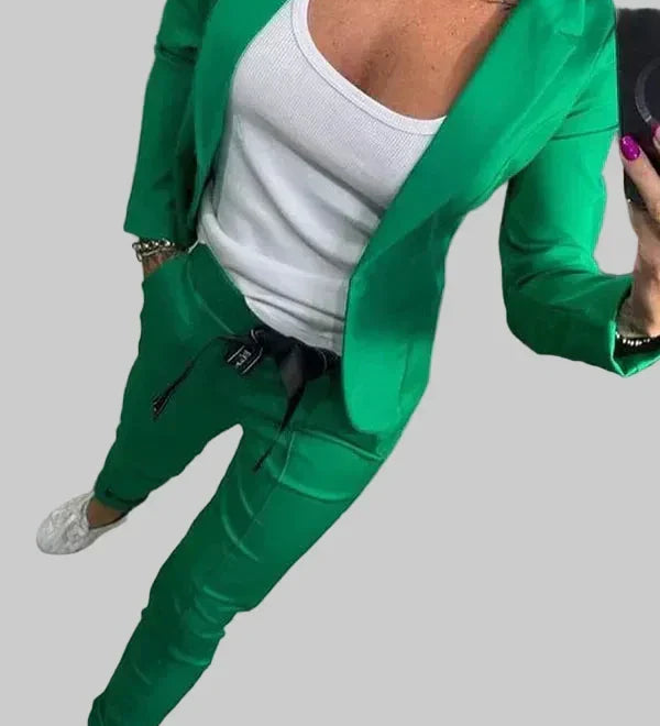 Emma | Stylový set saka a jogger kalhot pro elegantní komfort
