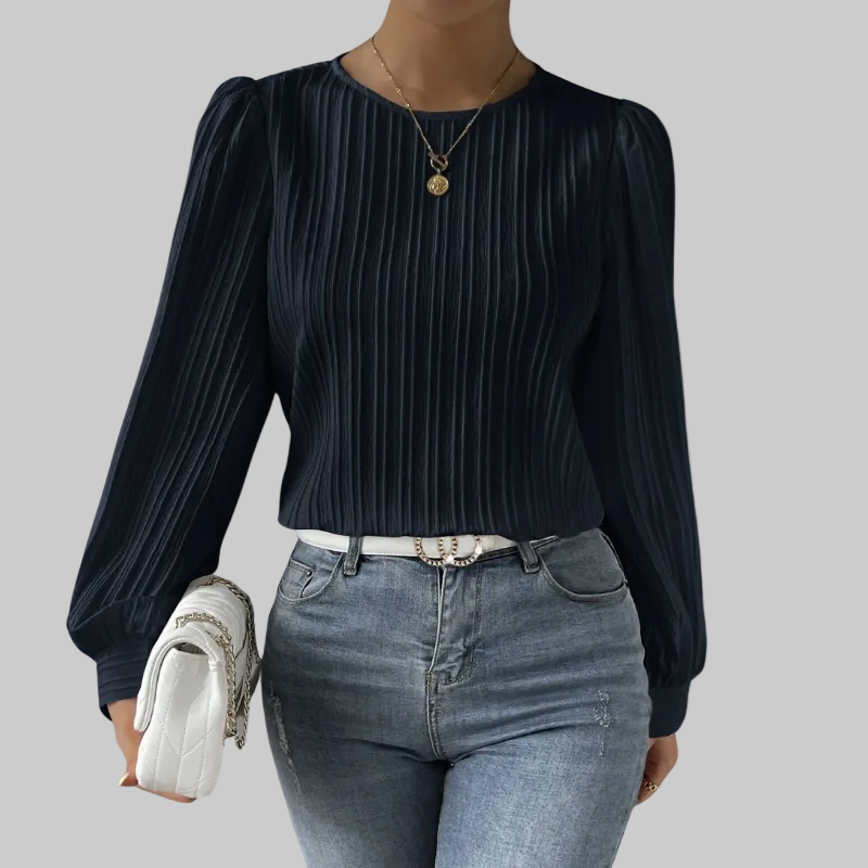 Lucie | Plisovaná blůza s elegantními rukávy