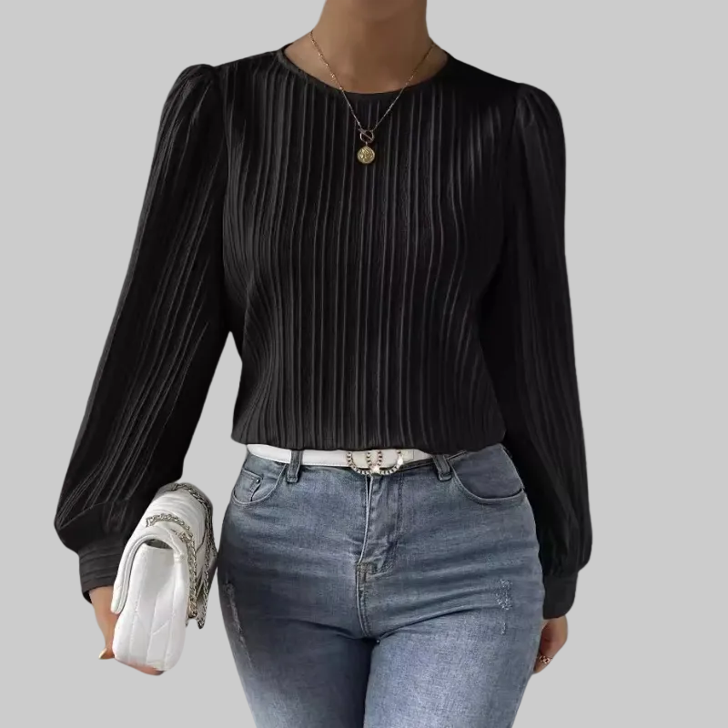 Lucie | Plisovaná blůza s elegantními rukávy