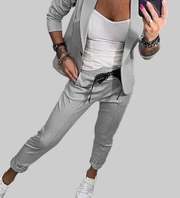 Emma | Stylový set saka a jogger kalhot pro elegantní komfort