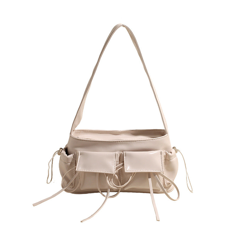Eliška | Lakovaná hladká crossbody kabelka