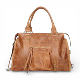 Laura | Velká vintage hladká tote kabelka