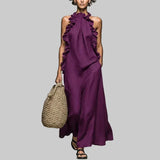 Karla | Elegantní boho maxi šaty s volány