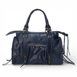 Laura | Velká vintage hladká tote kabelka