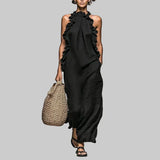 Karla | Elegantní boho maxi šaty s volány