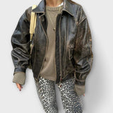 Dagmar | Retro Džíny s Leopardím Vzorem