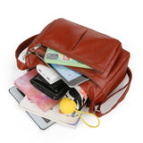 Anna | Hladká crossbody kabelka s viacerými kapsami