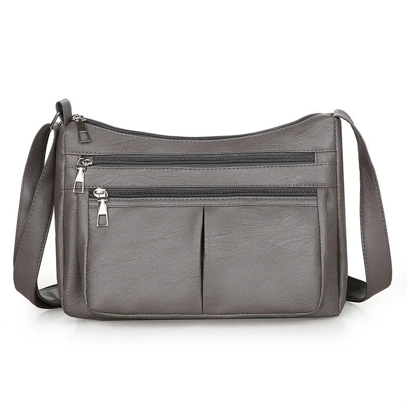 Anna | Hladká crossbody kabelka s viacerými kapsami