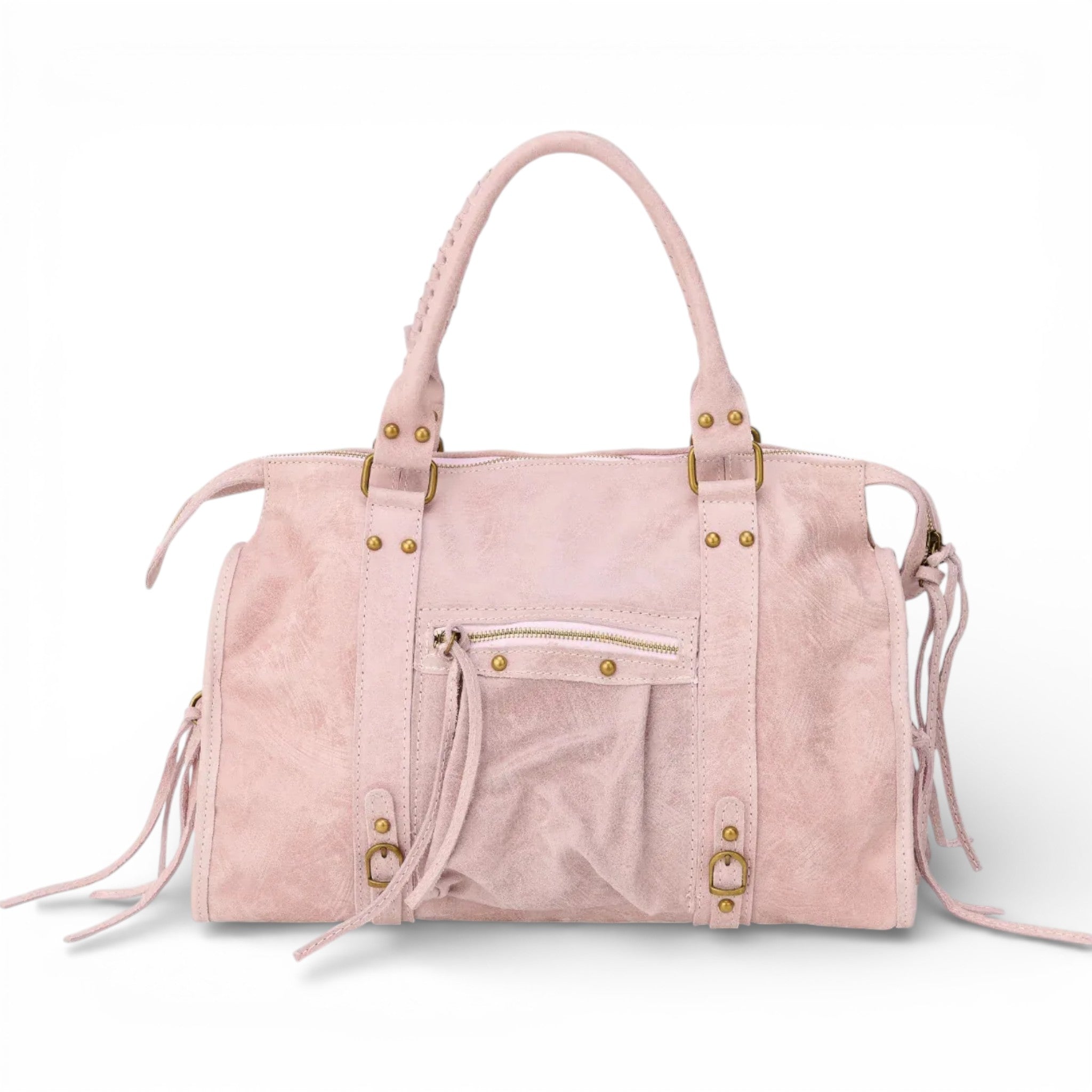 Laura | Velká vintage hladká tote kabelka