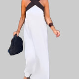 Dominika | Elegantní maxi šaty s překříženým výstřihem