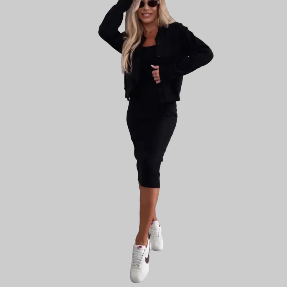 Romana | Elegantní midi set s kardiganem pro vaši maximální sebejistotu