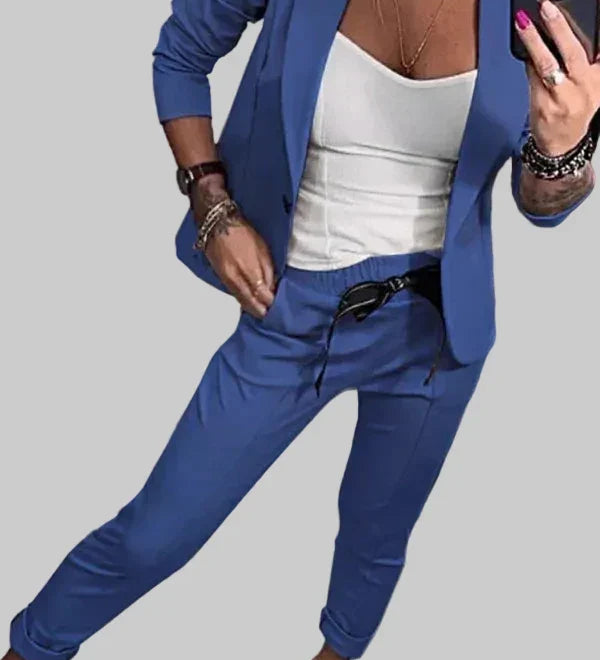 Emma | Stylový set saka a jogger kalhot pro elegantní komfort