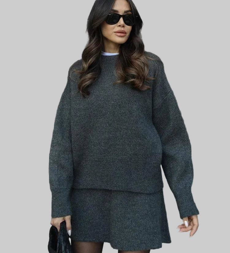 Kristýna | Elegantní pletený set pro stylové pohodlí v chladných dnech
