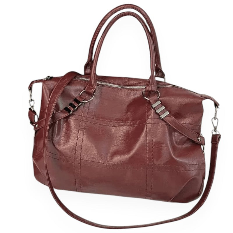 Bára | Vintage hladká tote kabelka