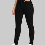 Nikola | Černé skinny džíny s extra vysokým pasem
