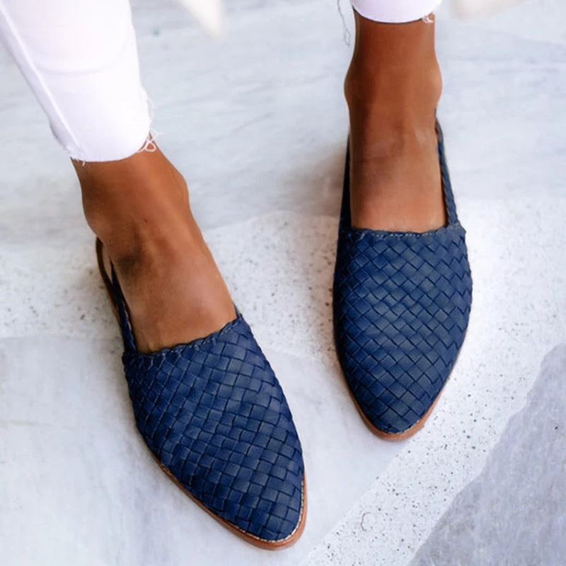 Barbora | Dámské elegantní pletené baleríny / mokasíny s ortopedickou podporou