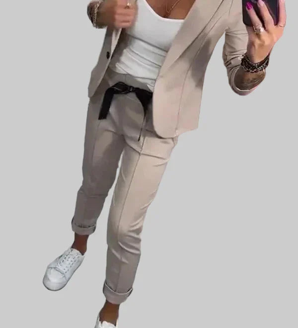 Emma | Stylový set saka a jogger kalhot pro elegantní komfort