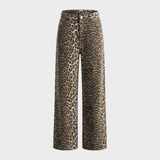 Dagmar | Retro Džíny s Leopardím Vzorem