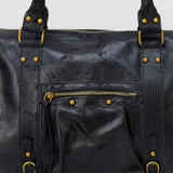 Laura | Velká vintage hladká tote kabelka