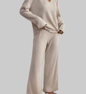 Adéla | Moderní žebrovaný set pro uvolněnou eleganci