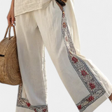 Natálie | Vyšívaný lněný set pro nadčasový boho styl