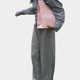 Sofie | Třpytivé stříbrné kalhoty s wide-leg střihem