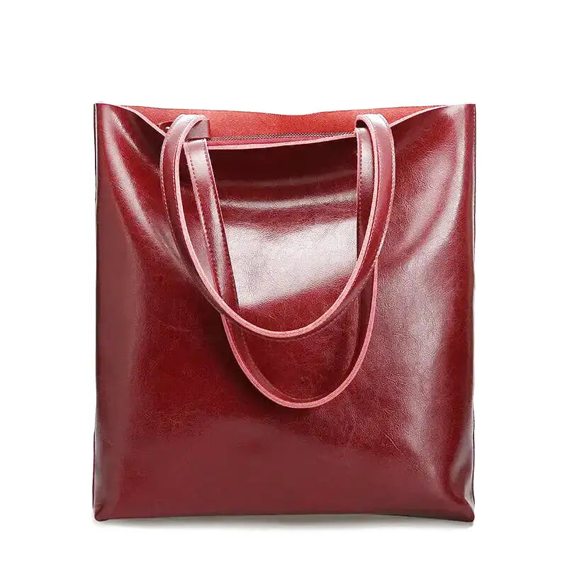 Dagmar | Retro hladká tote kabelka
