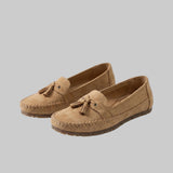 Natálie | Semišové loafers s třásněmi