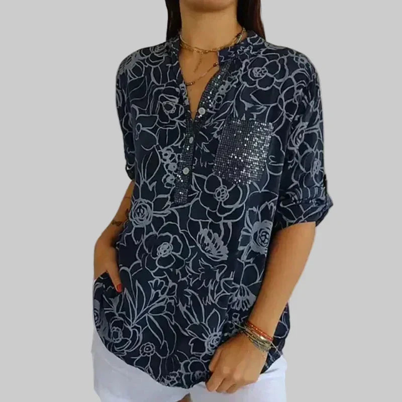 Michaela | Květinová blůza Božena pro elegantní vzhled