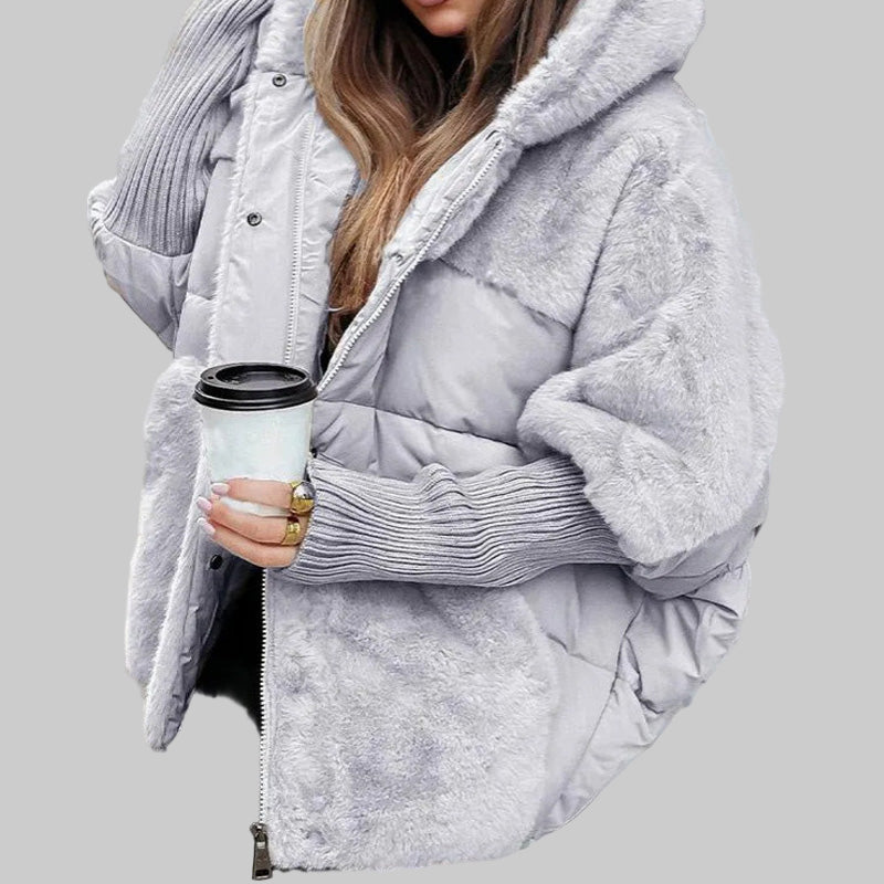 Sofie | Oversized patchworkový kabát pro jedinečný styl a zimní komfort