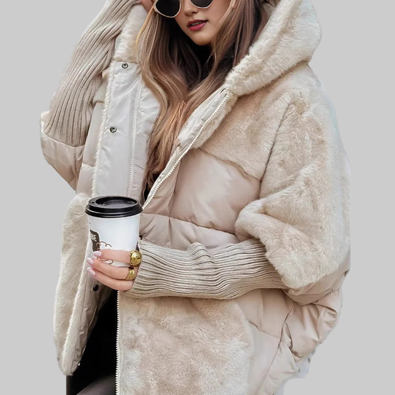 Sofie | Oversized patchworkový kabát pro jedinečný styl a zimní komfort
