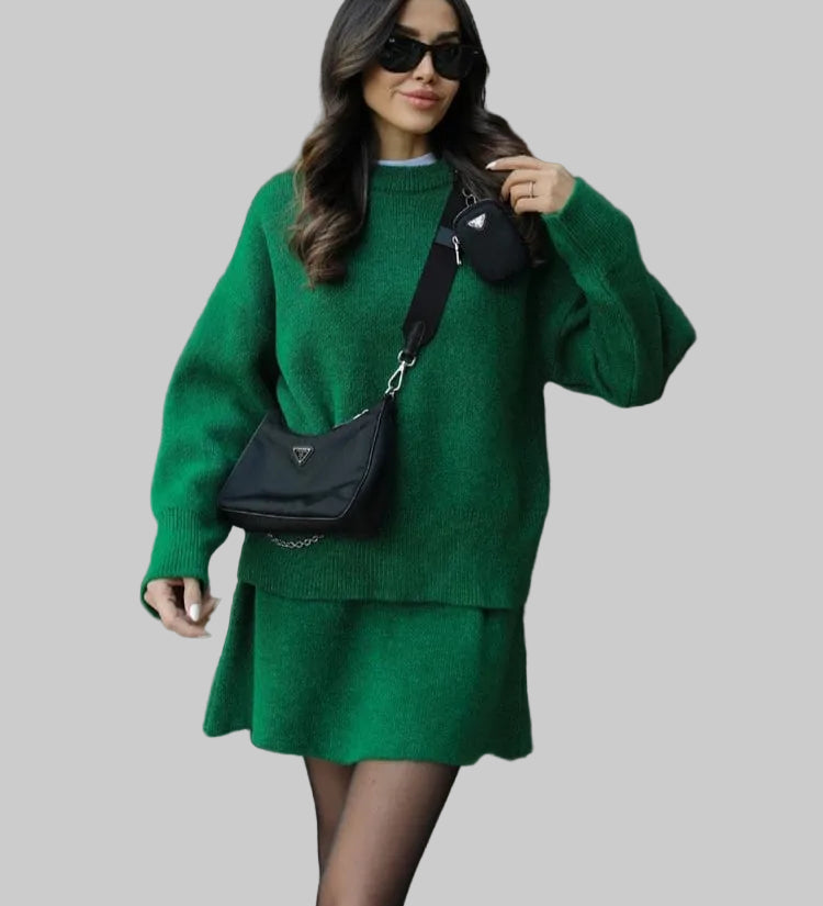 Kristýna | Elegantní pletený set pro stylové pohodlí v chladných dnech